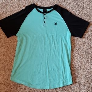 Mens short sleeve Henley by Zoo York